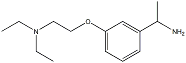 N-{2-[3-(1-aminoethyl)phenoxy]ethyl}-N,N-diethylamine 化学構造式