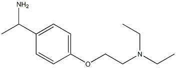 N-{2-[4-(1-aminoethyl)phenoxy]ethyl}-N,N-diethylamine,,结构式