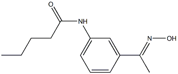 N-{3-[(1E)-N-hydroxyethanimidoyl]phenyl}pentanamide 结构式