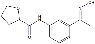 N-{3-[(1E)-N-hydroxyethanimidoyl]phenyl}tetrahydrofuran-2-carboxamide Structure