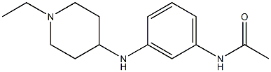 N-{3-[(1-ethylpiperidin-4-yl)amino]phenyl}acetamide Struktur