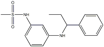 N-{3-[(1-phenylpropyl)amino]phenyl}methanesulfonamide