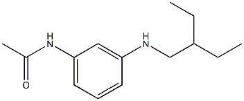 N-{3-[(2-ethylbutyl)amino]phenyl}acetamide 结构式