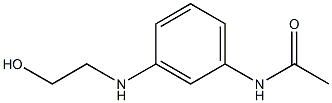 N-{3-[(2-hydroxyethyl)amino]phenyl}acetamide 结构式