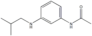 N-{3-[(2-methylpropyl)amino]phenyl}acetamide,,结构式