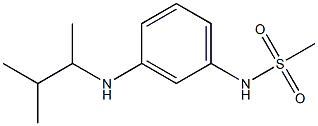 N-{3-[(3-methylbutan-2-yl)amino]phenyl}methanesulfonamide Structure