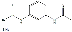 N-{3-[(aminocarbamothioyl)amino]phenyl}acetamide Structure