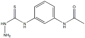 N-{3-[(aminocarbamothioyl)amino]phenyl}acetamide 结构式