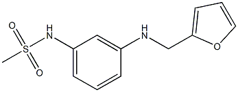 N-{3-[(furan-2-ylmethyl)amino]phenyl}methanesulfonamide Structure