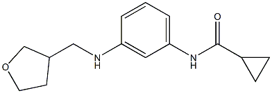 N-{3-[(oxolan-3-ylmethyl)amino]phenyl}cyclopropanecarboxamide Structure