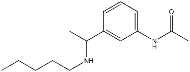 N-{3-[1-(pentylamino)ethyl]phenyl}acetamide|