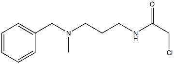 N-{3-[benzyl(methyl)amino]propyl}-2-chloroacetamide,,结构式