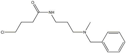 N-{3-[benzyl(methyl)amino]propyl}-4-chlorobutanamide 结构式