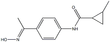 N-{4-[(1E)-N-hydroxyethanimidoyl]phenyl}-2-methylcyclopropanecarboxamide