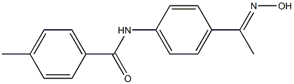 N-{4-[(1E)-N-hydroxyethanimidoyl]phenyl}-4-methylbenzamide,,结构式