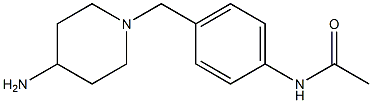 N-{4-[(4-aminopiperidin-1-yl)methyl]phenyl}acetamide Struktur