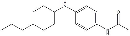 N-{4-[(4-propylcyclohexyl)amino]phenyl}acetamide Structure