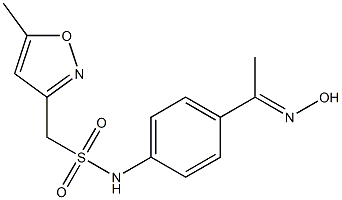 N-{4-[1-(hydroxyimino)ethyl]phenyl}-1-(5-methyl-1,2-oxazol-3-yl)methanesulfonamide