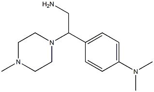 N-{4-[2-amino-1-(4-methylpiperazin-1-yl)ethyl]phenyl}-N,N-dimethylamine 结构式