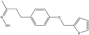 N-{4-[4-(thiophen-2-ylmethoxy)phenyl]butan-2-ylidene}hydroxylamine 结构式