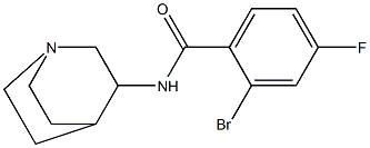 N-1-azabicyclo[2.2.2]oct-3-yl-2-bromo-4-fluorobenzamide Structure