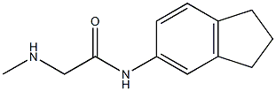 N-2,3-dihydro-1H-inden-5-yl-2-(methylamino)acetamide 化学構造式