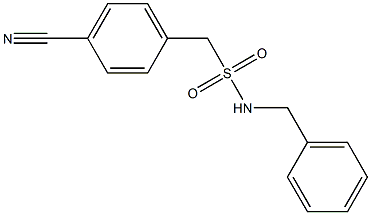 N-benzyl(4-cyanophenyl)methanesulfonamide Structure