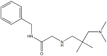 N-benzyl-2-({2-[(dimethylamino)methyl]-2-methylpropyl}amino)acetamide Structure