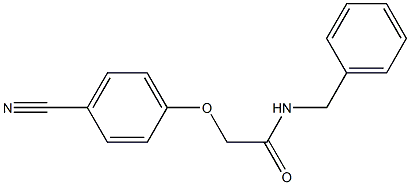 N-benzyl-2-(4-cyanophenoxy)acetamide,,结构式