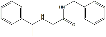 N-benzyl-2-[(1-phenylethyl)amino]acetamide Structure