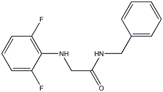 N-benzyl-2-[(2,6-difluorophenyl)amino]acetamide Structure