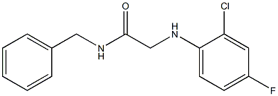 N-benzyl-2-[(2-chloro-4-fluorophenyl)amino]acetamide Struktur