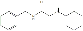 N-benzyl-2-[(2-methylcyclohexyl)amino]acetamide Structure