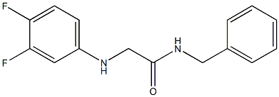 N-benzyl-2-[(3,4-difluorophenyl)amino]acetamide 化学構造式