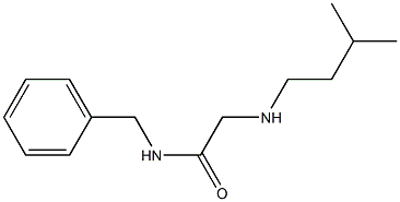 N-benzyl-2-[(3-methylbutyl)amino]acetamide Structure