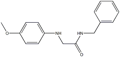 N-benzyl-2-[(4-methoxyphenyl)amino]acetamide Struktur