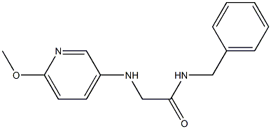 N-benzyl-2-[(6-methoxypyridin-3-yl)amino]acetamide Structure