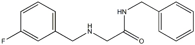 N-benzyl-2-{[(3-fluorophenyl)methyl]amino}acetamide Structure