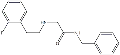 N-benzyl-2-{[2-(2-fluorophenyl)ethyl]amino}acetamide Structure