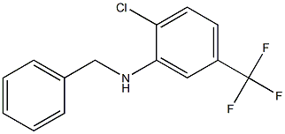 N-benzyl-2-chloro-5-(trifluoromethyl)aniline Struktur