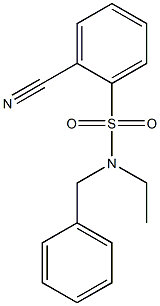 N-benzyl-2-cyano-N-ethylbenzene-1-sulfonamide Structure