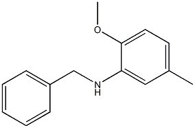 N-benzyl-2-methoxy-5-methylaniline Structure