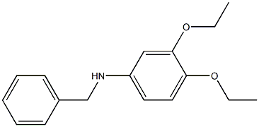 N-benzyl-3,4-diethoxyaniline 化学構造式