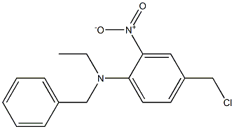 N-benzyl-4-(chloromethyl)-N-ethyl-2-nitroaniline Structure