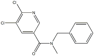 N-benzyl-5,6-dichloro-N-methylpyridine-3-carboxamide Struktur