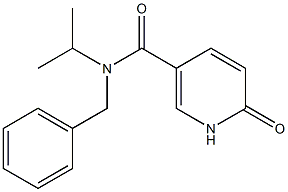 N-benzyl-6-oxo-N-(propan-2-yl)-1,6-dihydropyridine-3-carboxamide Struktur