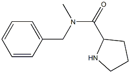 N-benzyl-N-methylpyrrolidine-2-carboxamide Structure