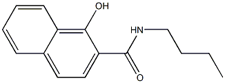 N-butyl-1-hydroxynaphthalene-2-carboxamide 化学構造式