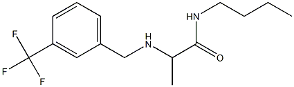 N-butyl-2-({[3-(trifluoromethyl)phenyl]methyl}amino)propanamide Structure