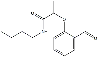 N-butyl-2-(2-formylphenoxy)propanamide Struktur